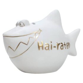 KCG Spardose Hai "Hai-raten" - Keramik, klein