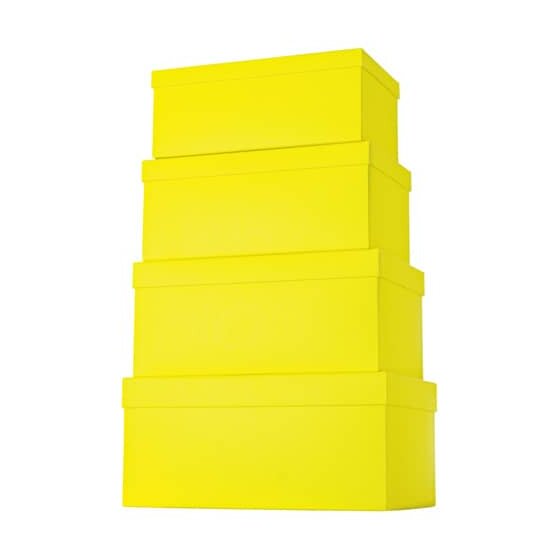 Stewo Geschenkkarton One Colour - 4 tlg., hoch, gelb
