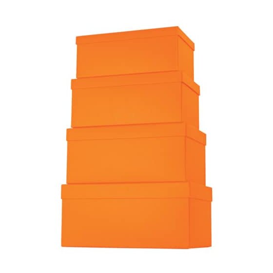 Stewo Geschenkkarton One Colour - 4 tlg., hoch, orange