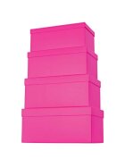 Stewo Geschenkkarton One Colour - 4 tlg., hoch, pink