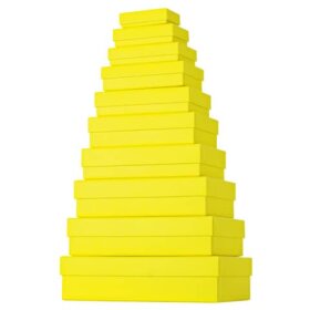 Stewo Geschenkkarton One Colour - 10 tlg., flach, gelb