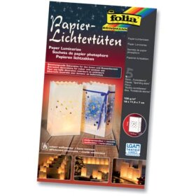 Folia Lichtertüte - 5 Stück, 19x11,5x7 cm,...