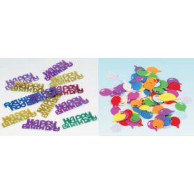 amscan® Konfetti Happy Birthday & Luftballons -...