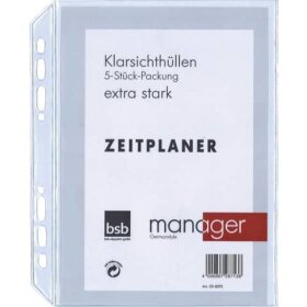 bsb Ersatzhülle "Manager" - A5, 5er Pack,...
