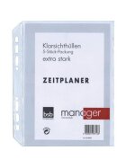 bsb Ersatzhülle "Manager" - A5, 5er Pack, extra stark