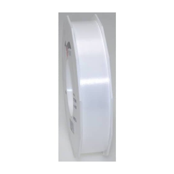 PRÄSENT Ringelband Polyspleissband - 25 mm x 91m, weiß