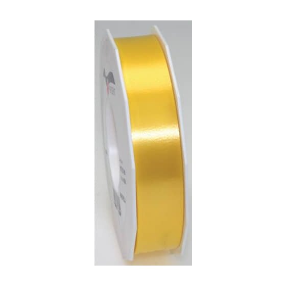 PRÄSENT Ringelband Polyspleissband - 25 mm x 91m, gelb