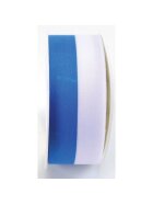 Goldina® Zier Acetatband - 25 mm x 25 m, blau/weiß