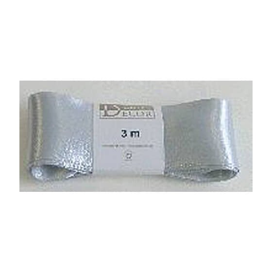 Goldina® Doppelsatinband - 40 mm x 3 m, silber