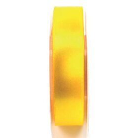 Goldina® Doppelsatinband - 25 mm x 25 m, gelb