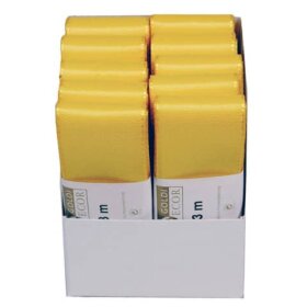 Goldina® Basic Taftband - 40 mm x 3 m, gelb