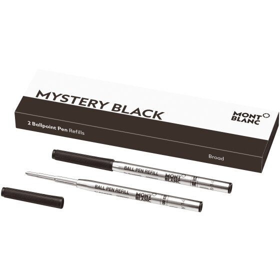 Montblanc® Kugelschreibermine - B, 2 Minen, mystery black