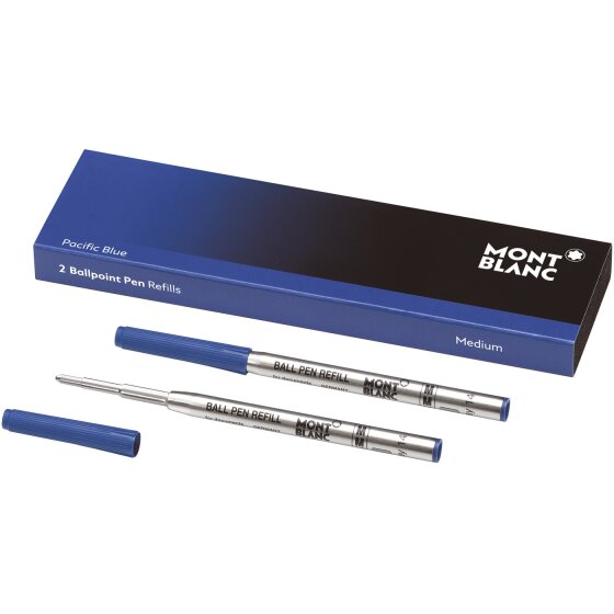 Montblanc® Kugelschreiberminen (M) Royal Blue, 2 Stück