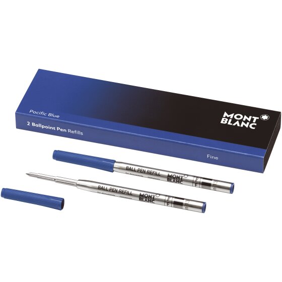 Montblanc® Kugelschreibermine - F, 2 Minen, pacific blue