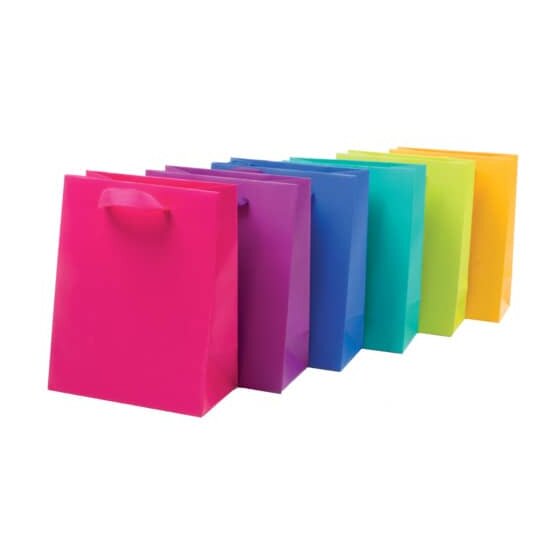 PaperStyle Geschenktragetasche uni - 17,7 x 27,7 x 9,8 cm, sortiert