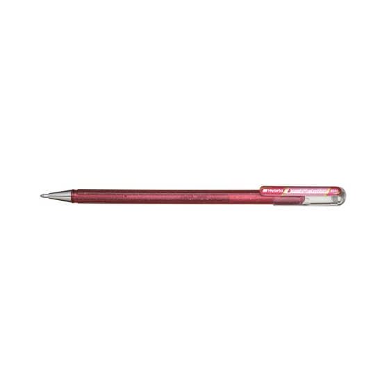 Pentel® Gelschreiber Hybrid Dual Glitter - 0,5 mm, pink/metallic pink