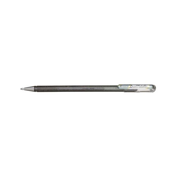 Pentel® Gelschreiber Hybrid Dual Glitter - 0,5 mm, silber