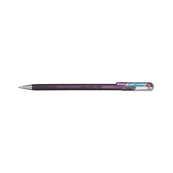 Pentel® Gelschreiber Hybrid Dual Glitter - 0,5 mm, violett/metallic blau
