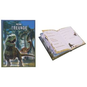Goldbuch Freundebuch 3D T-Rex - 88 illustrierte Seiten, A5