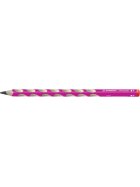 STABILO® Ergonomischer Dreikant-Bleistift für Rechtshänder - EASYgraph in pink - Einzelstift - Härtegrad B