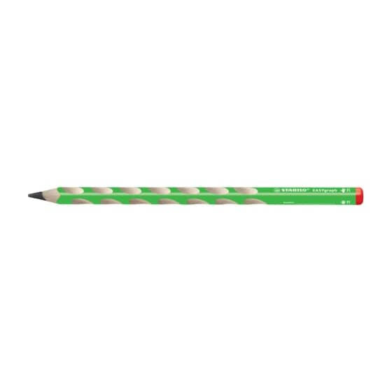 STABILO® Ergonomischer Dreikant-Bleistift für Rechtshänder - EASYgraph in grün - Einzelstift - Härtegrad B