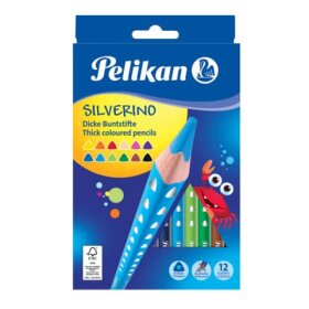 Pelikan® Farbstifte SILVERINO - dick, 12er Pack