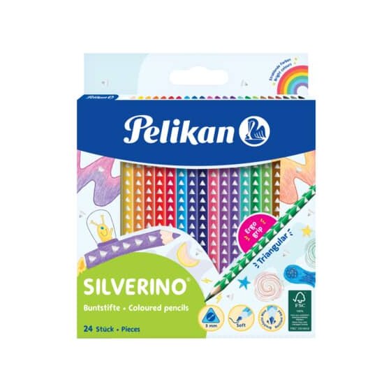 Pelikan® Farbstifte SILVERINO - dünn, 24er Pack