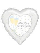 amscan® Folienballon Alles Gute zur Hochzeit - Ø 45 cm