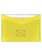 Veloflex® Dokumententasche "Post" - A4, PP, glänzend, gelb, 0,2 mm