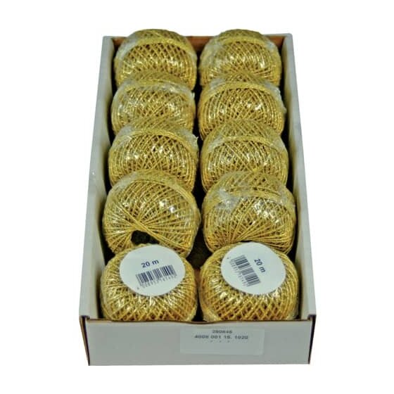 Goldina® Cordonettkordel - 1 mm x 20 m, gold