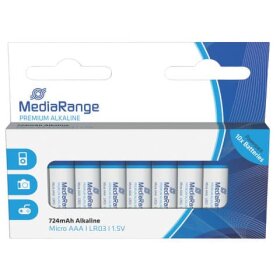 MediaRange Premium Alkaline Batterien, Micro AAA,LR03,...
