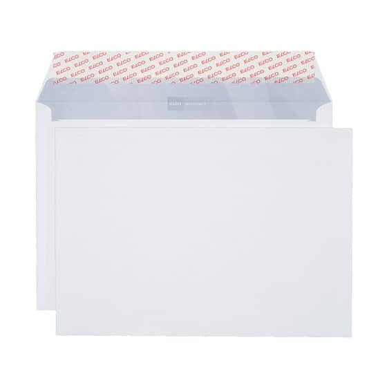 Elco Briefumschläge - C4, ohne Fenster, haftklebend, 100 g/qm, weiß