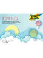 Folia Bastelblock Basic Motivkarton - A6, 40 Blatt sortiert