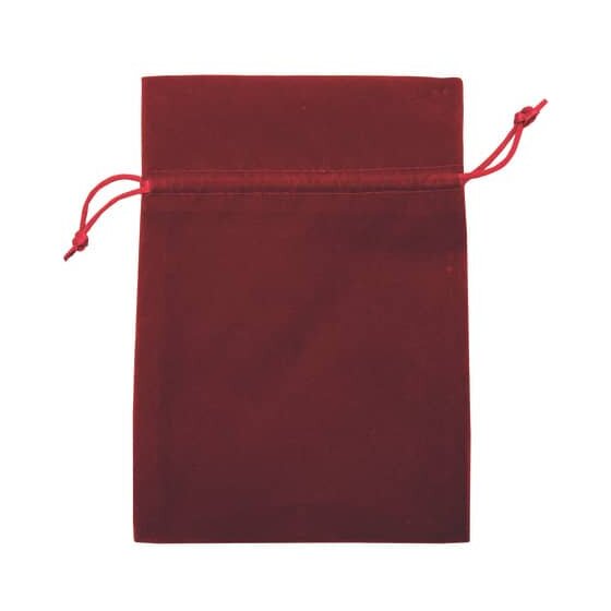Goldina® Geschenksäckchen Samt - rot, 13 x 18 cm