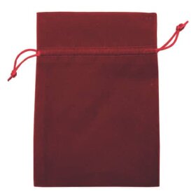 Goldina® Geschenksäckchen Samt - rot, 13 x 18 cm