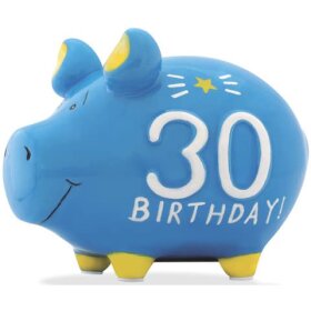 KCG Spardose Schwein "30 Birthday" - Keramik,...