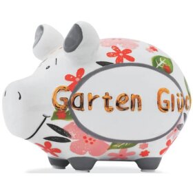 KCG Spardose Schwein "Gartenglück" -...
