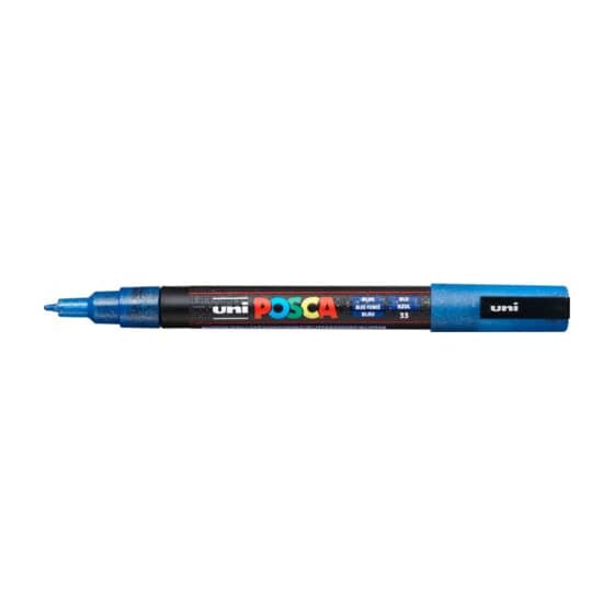 uni POSCA Marker - 0,9 - 1,3 mm, Glitter dunkelblau