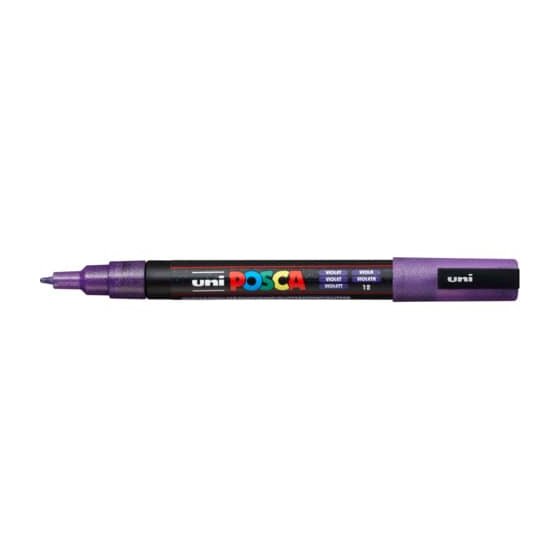 uni POSCA Marker - 0,9 - 1,3 mm, Glitter violett