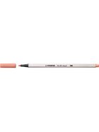 STABILO® Premium-Filzstift mit Pinselspitze für variable Strichstärken - Pen 68 brush - Einzelstift - apricot
