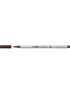 STABILO® Premium-Filzstift mit Pinselspitze für variable Strichstärken - Pen 68 brush - Einzelstift - braun