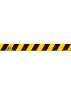 Tarifold Bodenmarkierung "Bitte 2 m Abstand halten" - 800 x 80 mm, gelb-schwarz