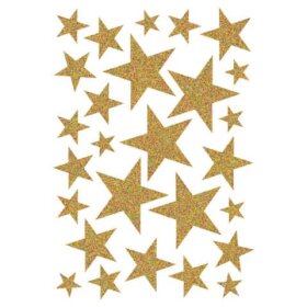 Herma 15129 Sticker MAGIC Sterne - gold, glittery