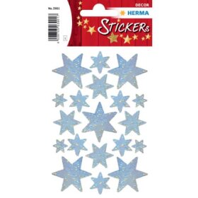 Herma 3901 Sticker DECOR Sterne 6-zackig, silber,...