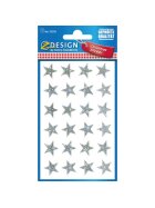Avery Zweckform® Z-Design 52256, Weihnachtssticker, Sterne, 1 Bogen/24 Sticker