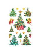 Avery Zweckform® Z-Design 52401, Weihnachtssticker, Weihnachtsbäume, 3 Bogen/51 Sticker