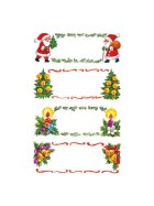 Avery Zweckform® Z-Design 52362, Weihnachtssticker, Geschenketikett, 3 Bogen/12 Sticker
