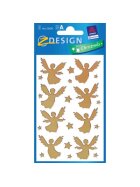 Avery Zweckform® Z-Design 52420, Weihnachtssticker, Engel, 1 Bogen/22 Sticker