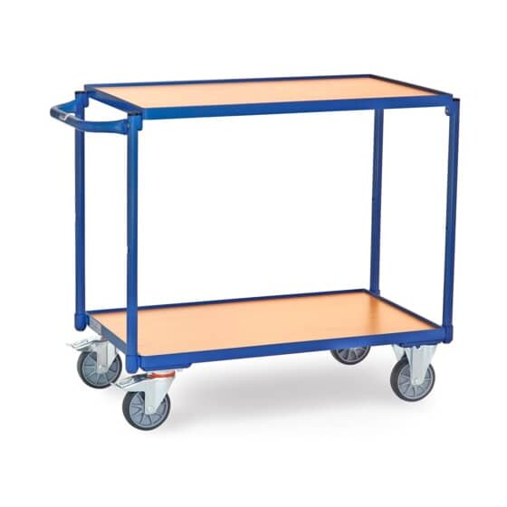 fetra® Tisch-/Transportwagenn - 2 Etagen, 850 x 500 mm, max. 300 kg