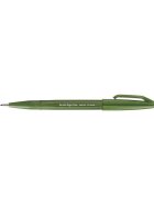 Pentel® Kalligrafiestift Sign Pen Brush - Pinselspitze, olivgrün